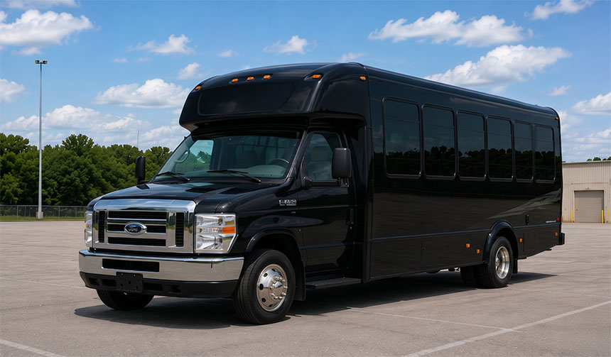 20-passenger minibus available for charter in Lafayette, LA