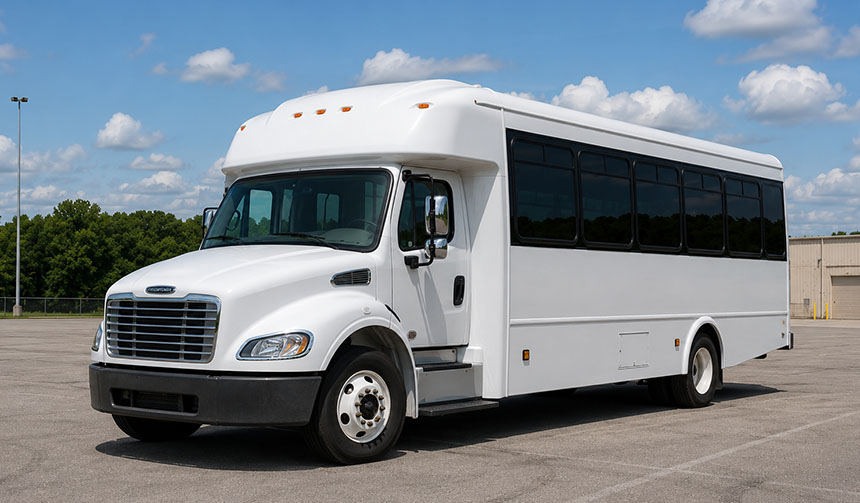 25-passenger minibus available for charter in Lafayette, LA
